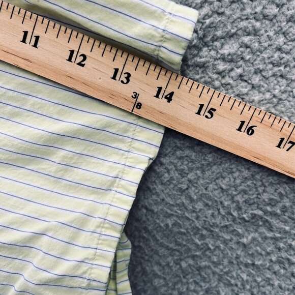 Columbia PFG Men Shirt 2XL Light Yellow Striped Super Bonehead Vented Fishing - Picture 11 of 11